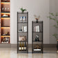 Glam Acrylic Standard Bookshelf Closed Back Vertical Bookshelf for Living Room Clearhalo 'Bookcases' 'furn' 'furn_bookcases' 'Furniture' 'furniture_bookcases' 'kitchen' 'kitchen_bookcases' 'Living Room Furniture' 'Office Furniture' 4719405