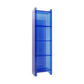 Glam Acrylic Standard Bookshelf Closed Back Vertical Bookshelf for Living Room 15.7"L x 9.8"W x 59.8"H Blue Clearhalo 'Bookcases' 'furn' 'furn_bookcases' 'Furniture' 'furniture_bookcases' 'kitchen' 'kitchen_bookcases' 'Living Room Furniture' 'Office Furniture' 4719407