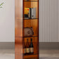 Glam Acrylic Standard Bookshelf Closed Back Vertical Bookshelf for Living Room Clearhalo 'Bookcases' 'furn' 'furn_bookcases' 'Furniture' 'furniture_bookcases' 'kitchen' 'kitchen_bookcases' 'Living Room Furniture' 'Office Furniture' 4719411