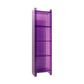 Glam Acrylic Standard Bookshelf Closed Back Vertical Bookshelf for Living Room 15.7"L x 9.8"W x 59.8"H Purple Clearhalo 'Bookcases' 'furn' 'furn_bookcases' 'Furniture' 'furniture_bookcases' 'kitchen' 'kitchen_bookcases' 'Living Room Furniture' 'Office Furniture' 4719412