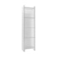 Glam Acrylic Standard Bookshelf Closed Back Vertical Bookshelf for Living Room 15.7"L x 9.8"W x 59.8"H Clear Clearhalo 'Bookcases' 'furn' 'furn_bookcases' 'Furniture' 'furniture_bookcases' 'kitchen' 'kitchen_bookcases' 'Living Room Furniture' 'Office Furniture' 4719415
