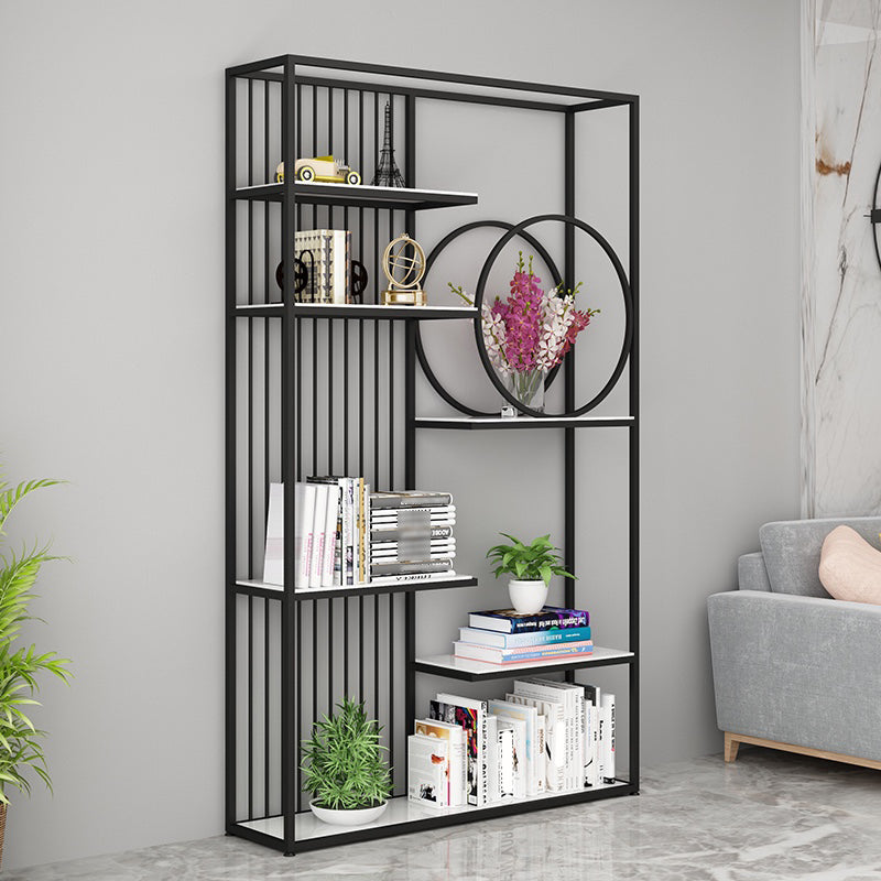 70.87"H Bookshelf Glam Style Open Back Bookcase for Home Office Study Room Clearhalo 'Bookcases' 'furn' 'furn_bookcases' 'Furniture' 'furniture_bookcases' 'kitchen' 'kitchen_bookcases' 'Living Room Furniture' 'Office Furniture' 4719492