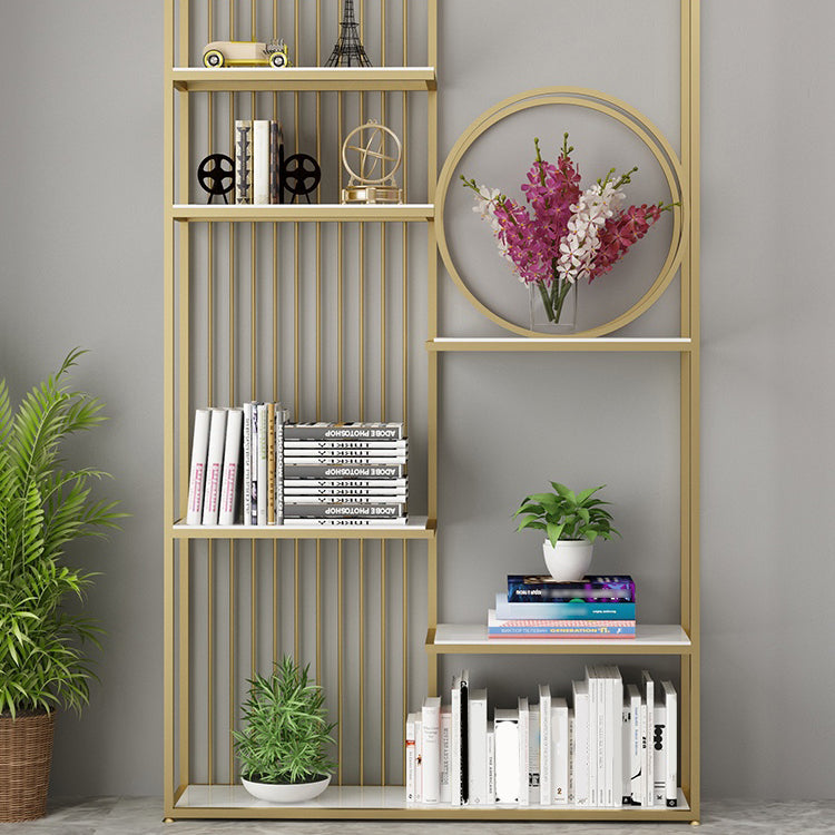 70.87"H Bookshelf Glam Style Open Back Bookcase for Home Office Study Room Clearhalo 'Bookcases' 'furn' 'furn_bookcases' 'Furniture' 'furniture_bookcases' 'kitchen' 'kitchen_bookcases' 'Living Room Furniture' 'Office Furniture' 4719495