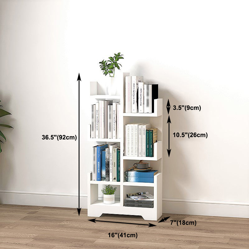 Scandinavian Manufactured Wood Geometric Bookshelf Vertical Open Bookshelf Clearhalo 'Bookcases' 'Furniture' 'furniture_bookcases' 'kitchen' 'kitchen_bookcases' 'Living Room Furniture' 'Office Furniture' 4719526