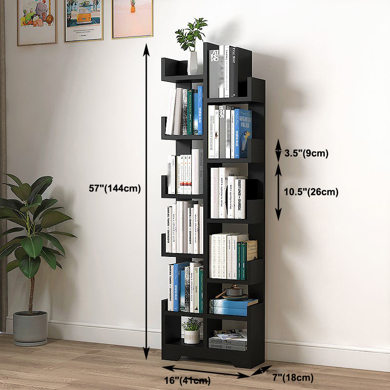 Scandinavian Manufactured Wood Geometric Bookshelf Vertical Open Bookshelf Clearhalo 'Bookcases' 'Furniture' 'furniture_bookcases' 'kitchen' 'kitchen_bookcases' 'Living Room Furniture' 'Office Furniture' 4719531