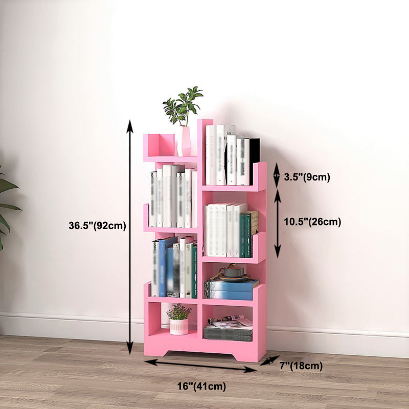 Scandinavian Manufactured Wood Geometric Bookshelf Vertical Open Bookshelf Clearhalo 'Bookcases' 'Furniture' 'furniture_bookcases' 'kitchen' 'kitchen_bookcases' 'Living Room Furniture' 'Office Furniture' 4719535