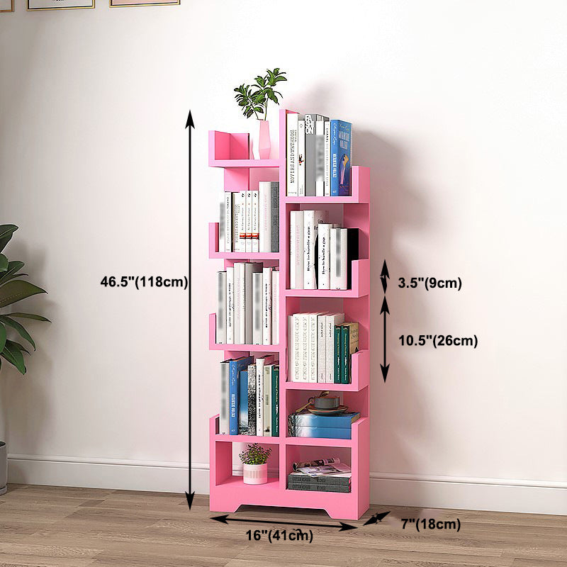 Scandinavian Manufactured Wood Geometric Bookshelf Vertical Open Bookshelf Clearhalo 'Bookcases' 'Furniture' 'furniture_bookcases' 'kitchen' 'kitchen_bookcases' 'Living Room Furniture' 'Office Furniture' 4719536