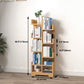 Scandinavian Manufactured Wood Geometric Bookshelf Vertical Open Bookshelf Clearhalo 'Bookcases' 'Furniture' 'furniture_bookcases' 'kitchen' 'kitchen_bookcases' 'Living Room Furniture' 'Office Furniture' 4719539