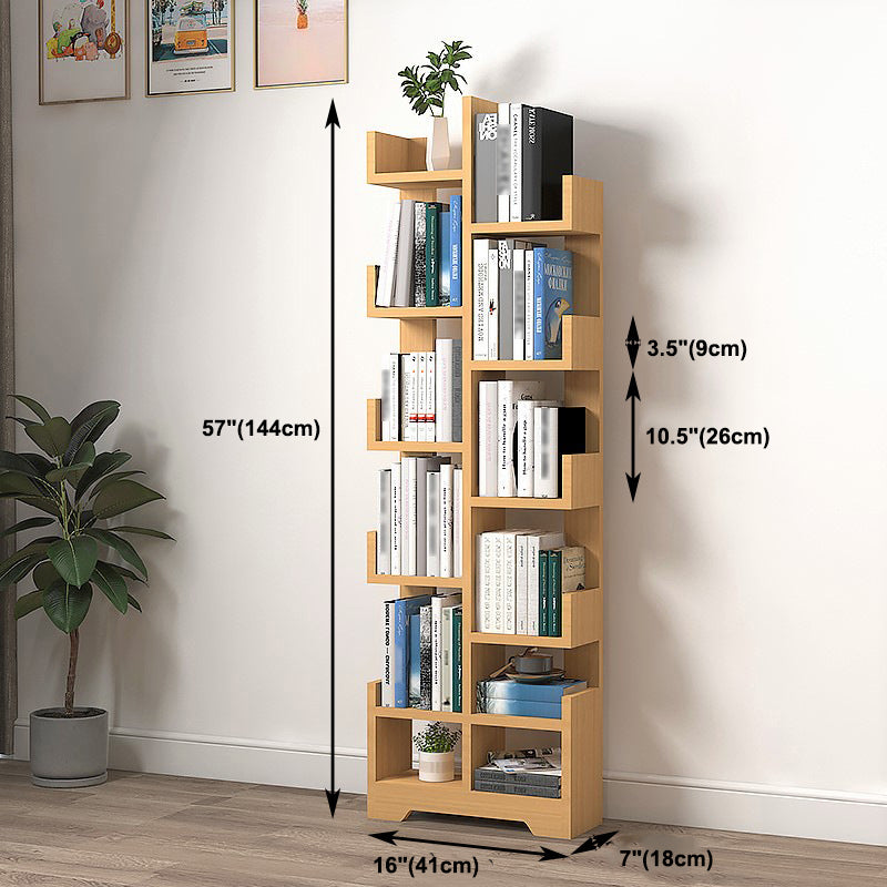 Scandinavian Manufactured Wood Geometric Bookshelf Vertical Open Bookshelf Clearhalo 'Bookcases' 'Furniture' 'furniture_bookcases' 'kitchen' 'kitchen_bookcases' 'Living Room Furniture' 'Office Furniture' 4719540