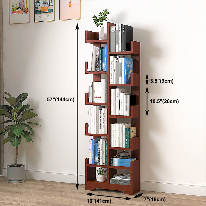 Scandinavian Manufactured Wood Geometric Bookshelf Vertical Open Bookshelf Clearhalo 'Bookcases' 'Furniture' 'furniture_bookcases' 'kitchen' 'kitchen_bookcases' 'Living Room Furniture' 'Office Furniture' 4719543