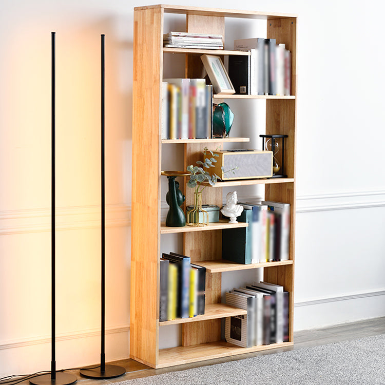 Open Back Bookshelf Scandinavian Style Solid Wood Bookcase for Study Room Office Clearhalo 'Bookcases' 'furn' 'furn_bookcases' 'Furniture' 'furniture_bookcases' 'kitchen' 'kitchen_bookcases' 'Living Room Furniture' 'Office Furniture' 4719568