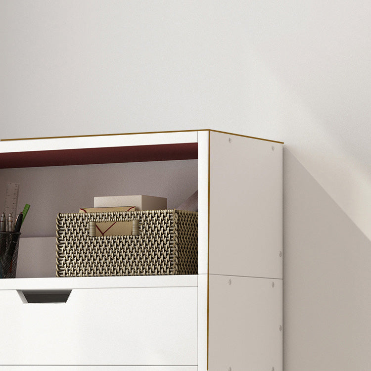 Vertical Manufactured Wood Scandinavian Etagere Bookshelf with Drawer Clearhalo 'Bookcases' 'furn' 'furn_bookcases' 'Furniture' 'furniture_bookcases' 'kitchen' 'kitchen_bookcases' 'Living Room Furniture' 'Office Furniture' 4719584