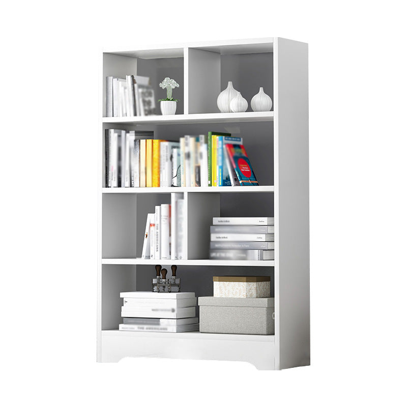 Vertical Manufactured Wood Scandinavian Etagere Bookshelf with Drawer 19.7"L x 7.9"W x 47.2"H White Clearhalo 'Bookcases' 'furn' 'furn_bookcases' 'Furniture' 'furniture_bookcases' 'kitchen' 'kitchen_bookcases' 'Living Room Furniture' 'Office Furniture' 4719585