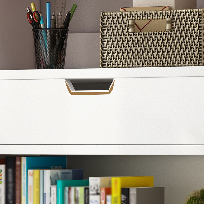 Vertical Manufactured Wood Scandinavian Etagere Bookshelf with Drawer Clearhalo 'Bookcases' 'furn' 'furn_bookcases' 'Furniture' 'furniture_bookcases' 'kitchen' 'kitchen_bookcases' 'Living Room Furniture' 'Office Furniture' 4719590