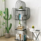 Scandinavian Iron Geometric Bookshelf Vertical Bookshelf,16.5"L x 11.8"W x 59"H Clearhalo 'Bookcases' 'furn' 'furn_bookcases' 'Furniture' 'furniture_bookcases' 'kitchen' 'kitchen_bookcases' 'Living Room Furniture' 'Office Furniture' 4719628