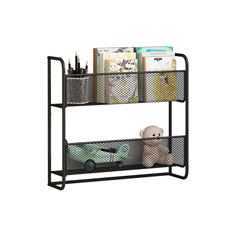 Wall Mounted Bookcase Scandinavian Style Bookshelf for Home Office Study Room 20.5"L x 5.1"W x 20.5"H Black Clearhalo 'Bookcases' 'furn' 'furn_bookcases' 'Furniture' 'furniture_bookcases' 'kitchen' 'kitchen_bookcases' 'Living Room Furniture' 'Office Furniture' 4719631
