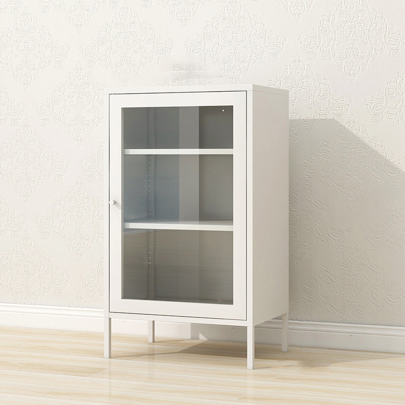 40"H Bookshelf Scandinavian Style With Door Bookcase for Home Office and Study Room White Clearhalo 'Bookcases' 'Furniture' 'furniture_bookcases' 'kitchen' 'kitchen_bookcases' 'Living Room Furniture' 'Office Furniture' 4719653