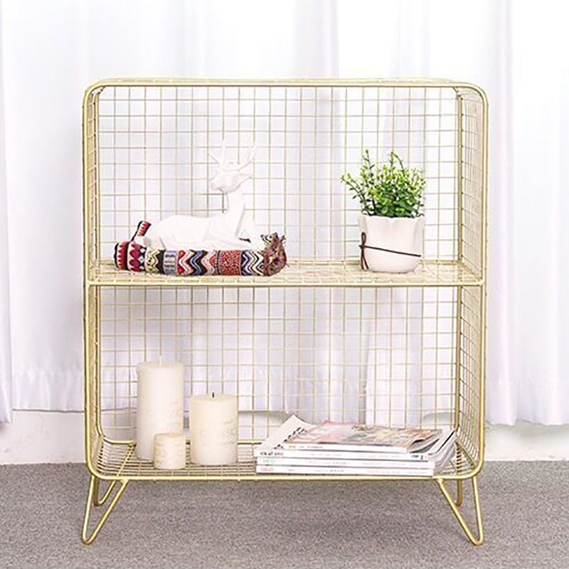 Iron Industrial Standard Bookshelf Closed Back Vertical Bookshelf for Bedroom Clearhalo 'Bookcases' 'furn' 'furn_bookcases' 'Furniture' 'furniture_bookcases' 'kitchen' 'kitchen_bookcases' 'Living Room Furniture' 'Office Furniture' 4719669