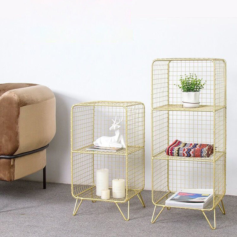 Iron Industrial Standard Bookshelf Closed Back Vertical Bookshelf for Bedroom Clearhalo 'Bookcases' 'furn' 'furn_bookcases' 'Furniture' 'furniture_bookcases' 'kitchen' 'kitchen_bookcases' 'Living Room Furniture' 'Office Furniture' 4719671