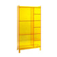 Scandinavian Acrylic Standard Bookshelf Closed Back Bookshelf,23.6"L x 9.84"W x 47.2"H Orange Clearhalo 'Bookcases' 'furn' 'furn_bookcases' 'Furniture' 'furniture_bookcases' 'kitchen' 'kitchen_bookcases' 'Living Room Furniture' 'Office Furniture' 4719683