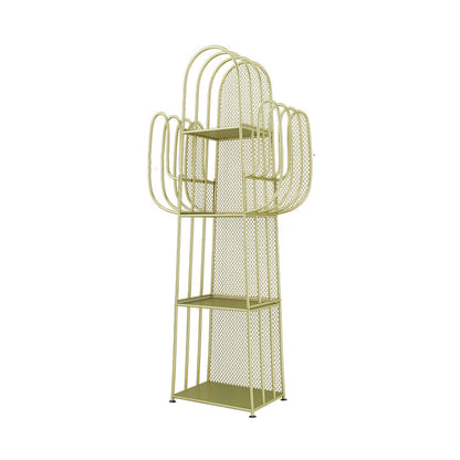 Closed Back Bookcase 59"H Scandinavian Style Bookshelf for Home Office Study Room Gold Clearhalo 'Bookcases' 'furn' 'furn_bookcases' 'Furniture' 'furniture_bookcases' 'kitchen' 'kitchen_bookcases' 'Living Room Furniture' 'Office Furniture' 4719707