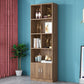 Closed Back Bookshelf Scandinavian Style Bookcase for Home Office and Study Room 23.6"L x 11.8"W x 78.7"H Brown Clearhalo 'Bookcases' 'furn' 'furn_bookcases' 'Furniture' 'furniture_bookcases' 'kitchen' 'kitchen_bookcases' 'Living Room Furniture' 'Office Furniture' 4719717