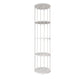 Scandinavian Metal Corner Bookshelf Open Vertical Bookshelf for Living Room 11.8"L x 11.8"W x 63"H White Clearhalo 'Bookcases' 'furn' 'furn_bookcases' 'Furniture' 'furniture_bookcases' 'kitchen' 'kitchen_bookcases' 'Living Room Furniture' 'Office Furniture' 4719762