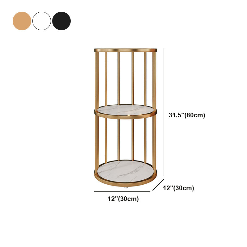 Scandinavian Metal Corner Bookshelf Open Vertical Bookshelf for Living Room Clearhalo 'Bookcases' 'furn' 'furn_bookcases' 'Furniture' 'furniture_bookcases' 'kitchen' 'kitchen_bookcases' 'Living Room Furniture' 'Office Furniture' 4719775
