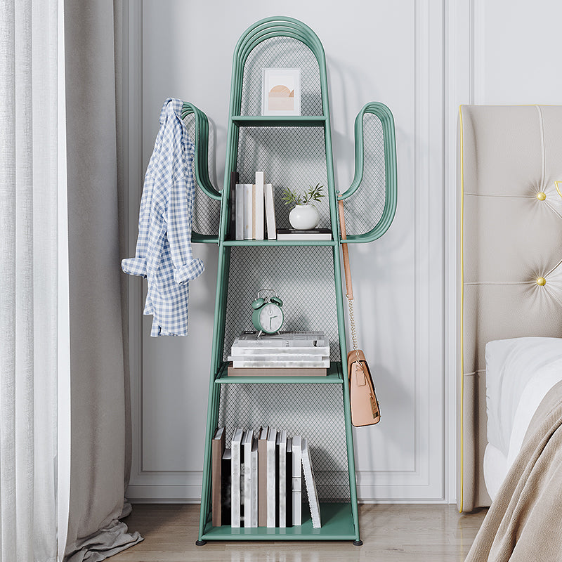 Closed Back Metal Bookcase Scandinavian Style Bookshelf for Home Office Clearhalo 'Bookcases' 'furn' 'furn_bookcases' 'Furniture' 'furniture_bookcases' 'kitchen' 'kitchen_bookcases' 'Living Room Furniture' 'Office Furniture' 4719781
