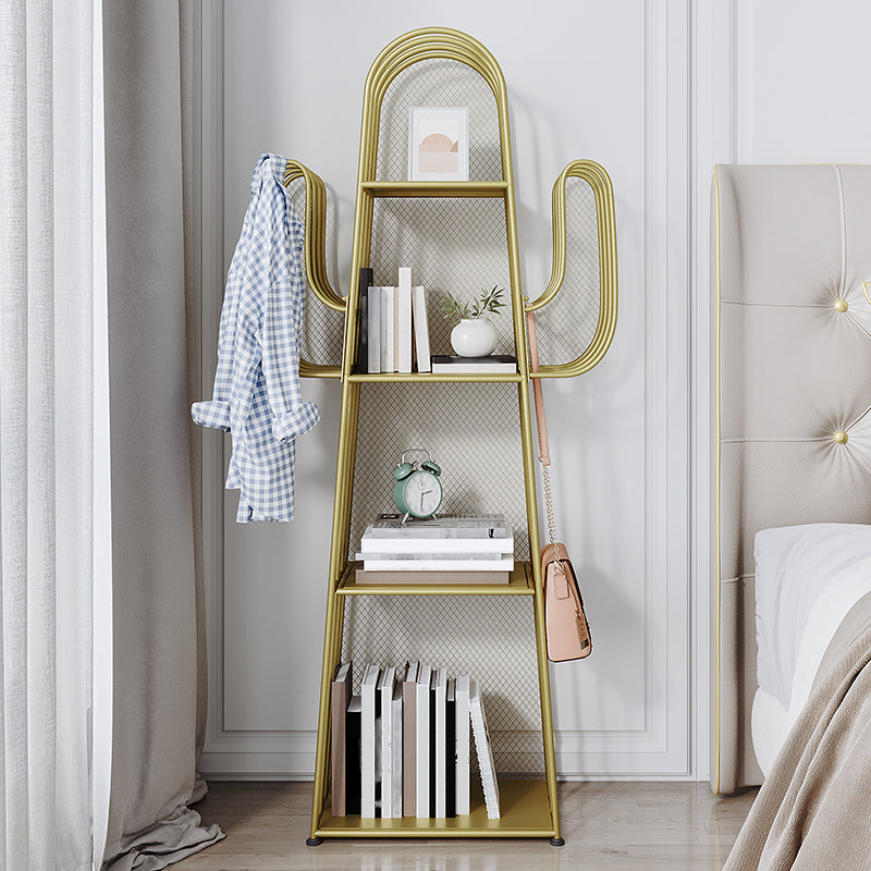 Closed Back Metal Bookcase Scandinavian Style Bookshelf for Home Office Clearhalo 'Bookcases' 'furn' 'furn_bookcases' 'Furniture' 'furniture_bookcases' 'kitchen' 'kitchen_bookcases' 'Living Room Furniture' 'Office Furniture' 4719785