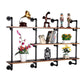 Industrial Wall Mounted Bookshelf with Black Iron Frame Pine Wood Shelf Clearhalo 'Bookcases' 'furn' 'furn_bookcases' 'Furniture' 'furniture_bookcases' 'kitchen' 'kitchen_bookcases' 'Living Room Furniture' 'Office Furniture' 4719797