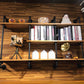 Industrial Wall Mounted Bookshelf with Black Iron Frame Pine Wood Shelf Clearhalo 'Bookcases' 'furn' 'furn_bookcases' 'Furniture' 'furniture_bookcases' 'kitchen' 'kitchen_bookcases' 'Living Room Furniture' 'Office Furniture' 4719806