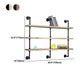 Industrial Wall Mounted Bookshelf with Black Iron Frame Pine Wood Shelf Clearhalo 'Bookcases' 'furn' 'furn_bookcases' 'Furniture' 'furniture_bookcases' 'kitchen' 'kitchen_bookcases' 'Living Room Furniture' 'Office Furniture' 4719810