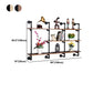 Industrial Wall Mounted Bookshelf with Black Iron Frame Pine Wood Shelf Clearhalo 'Bookcases' 'furn' 'furn_bookcases' 'Furniture' 'furniture_bookcases' 'kitchen' 'kitchen_bookcases' 'Living Room Furniture' 'Office Furniture' 4719814