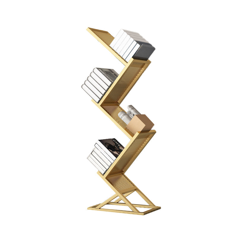 Closed Back Bookshelf Scandinavian Style Metal Bookcase for Home Office Clearhalo 'Bookcases' 'furn' 'furn_bookcases' 'Furniture' 'furniture_bookcases' 'kitchen' 'kitchen_bookcases' 'Living Room Furniture' 'Office Furniture' 4719820