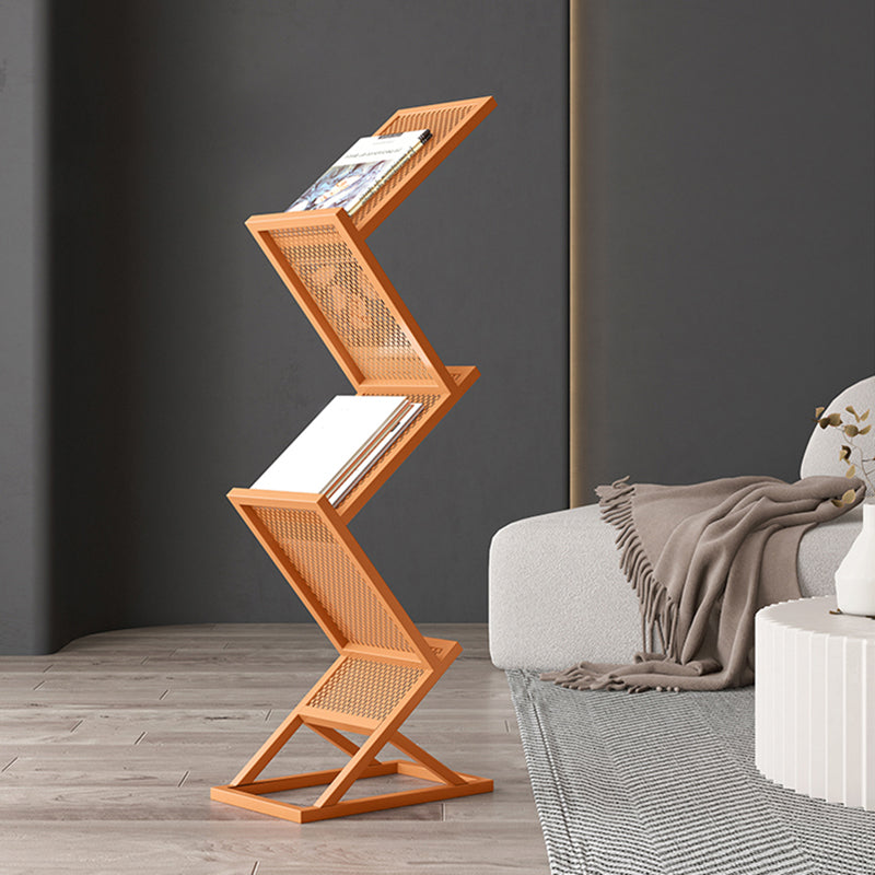 Closed Back Bookshelf Scandinavian Style Metal Bookcase for Home Office Clearhalo 'Bookcases' 'furn' 'furn_bookcases' 'Furniture' 'furniture_bookcases' 'kitchen' 'kitchen_bookcases' 'Living Room Furniture' 'Office Furniture' 4719823