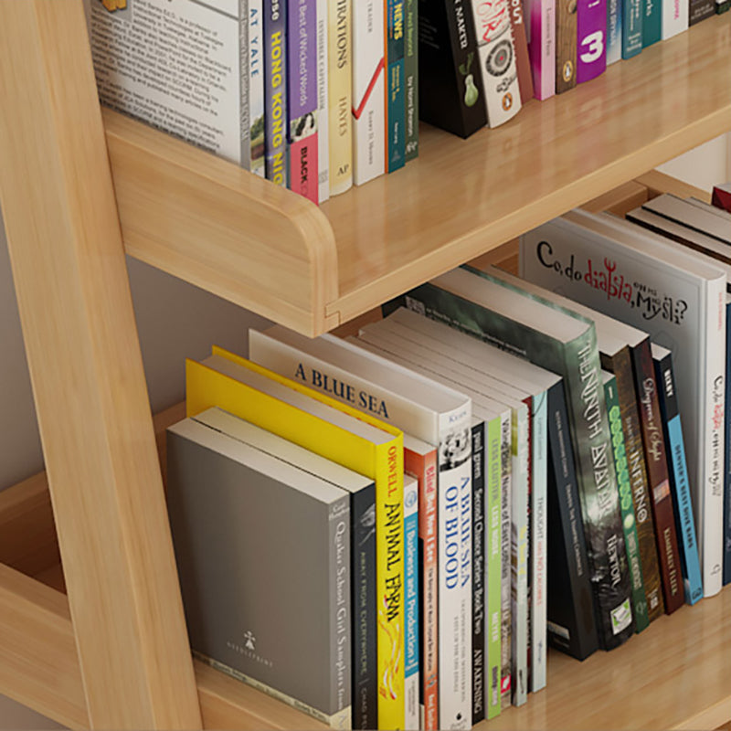 Rubber Wood Ladder Bookshelf Modern Open Back Bookshelf for Home Office Clearhalo 'Bookcases' 'Furniture' 'furniture_bookcases' 'kitchen' 'kitchen_bookcases' 'Living Room Furniture' 'Office Furniture' 4719833