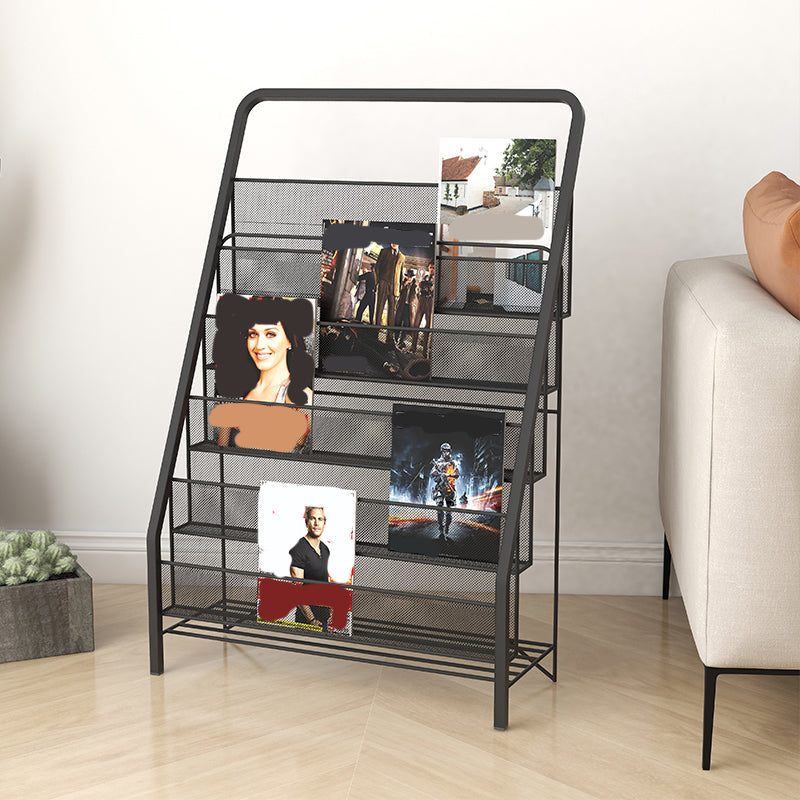 Industrial Iron Ladder Bookshelf Closed Back Vertical Bookshelf for Home Clearhalo 'Bookcases' 'furn' 'furn_bookcases' 'Furniture' 'furniture_bookcases' 'kitchen' 'kitchen_bookcases' 'Living Room Furniture' 'Office Furniture' 4726186