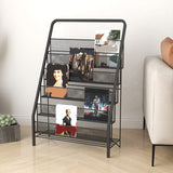 Industrial Iron Ladder Bookshelf Closed Back Vertical Bookshelf for Home Clearhalo 'Bookcases' 'furn' 'furn_bookcases' 'Furniture' 'furniture_bookcases' 'kitchen' 'kitchen_bookcases' 'Living Room Furniture' 'Office Furniture' 4726186