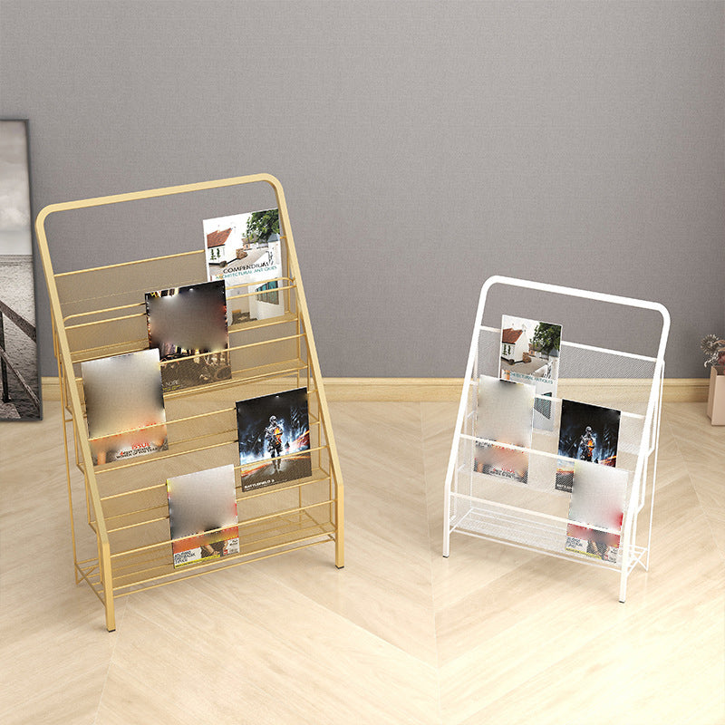 Industrial Ladder Bookshelf Iron Closed Back Bookshelf for Home Clearhalo 'Bookcases' 'furn' 'furn_bookcases' 'Furniture' 'furniture_bookcases' 'kitchen' 'kitchen_bookcases' 'Living Room Furniture' 'Office Furniture' 4726193