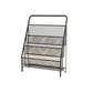 Industrial Ladder Bookshelf Iron Closed Back Bookshelf for Home 16.9"L x 9.1"W x 25.2"H Black Clearhalo 'Bookcases' 'furn' 'furn_bookcases' 'Furniture' 'furniture_bookcases' 'kitchen' 'kitchen_bookcases' 'Living Room Furniture' 'Office Furniture' 4726195