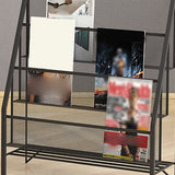 Industrial Ladder Bookshelf Iron Closed Back Bookshelf for Home Clearhalo 'Bookcases' 'furn' 'furn_bookcases' 'Furniture' 'furniture_bookcases' 'kitchen' 'kitchen_bookcases' 'Living Room Furniture' 'Office Furniture' 4726205