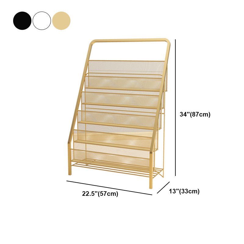 Industrial Ladder Bookshelf Iron Closed Back Bookshelf for Home Clearhalo 'Bookcases' 'furn' 'furn_bookcases' 'Furniture' 'furniture_bookcases' 'kitchen' 'kitchen_bookcases' 'Living Room Furniture' 'Office Furniture' 4726208