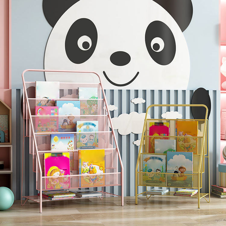 Iron Scandinavian Ladder Bookshelf Vertical Closed Back Bookshelf for Home Clearhalo 'Bookcases' 'furn' 'furn_bookcases' 'Furniture' 'furniture_bookcases' 'kitchen' 'kitchen_bookcases' 'Living Room Furniture' 'Office Furniture' 4726212