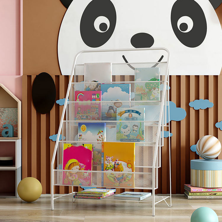 Iron Scandinavian Ladder Bookshelf Vertical Closed Back Bookshelf for Home Clearhalo 'Bookcases' 'furn' 'furn_bookcases' 'Furniture' 'furniture_bookcases' 'kitchen' 'kitchen_bookcases' 'Living Room Furniture' 'Office Furniture' 4726214