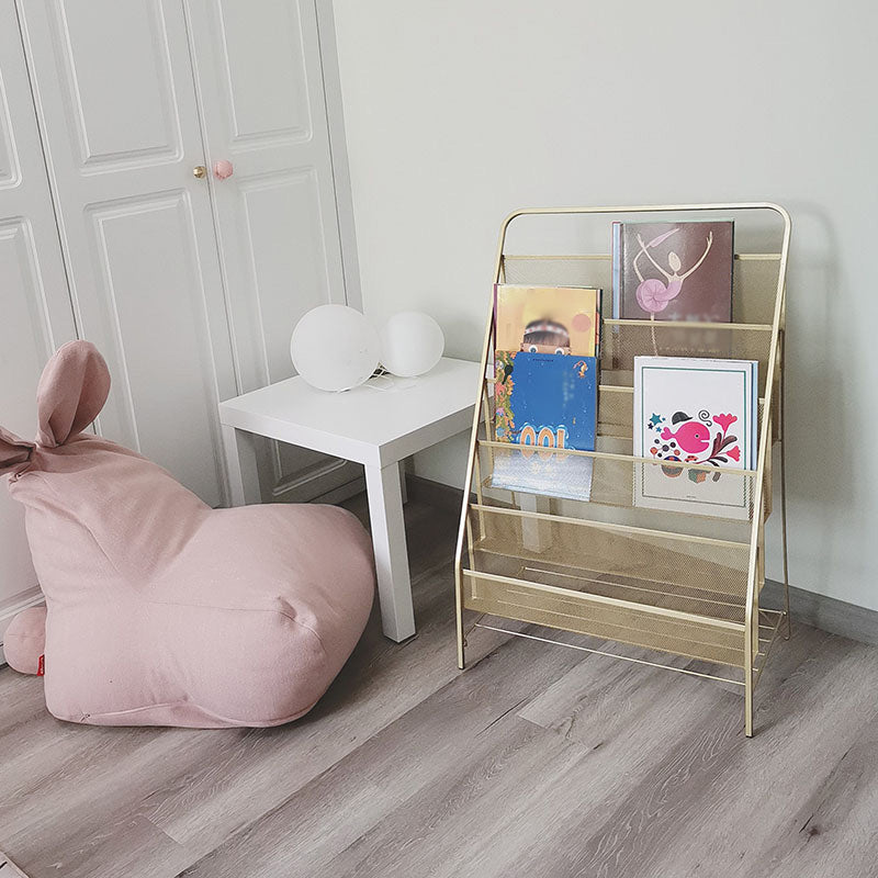 Iron Scandinavian Ladder Bookshelf Vertical Closed Back Bookshelf for Home Clearhalo 'Bookcases' 'furn' 'furn_bookcases' 'Furniture' 'furniture_bookcases' 'kitchen' 'kitchen_bookcases' 'Living Room Furniture' 'Office Furniture' 4726222