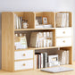 Modern Style Bookcase Open Back Horizontal Shelf Bookcase for Home Office Natural 4 Clearhalo 'Bookcases' 'Furniture' 'furniture_bookcases' 'kitchen' 'kitchen_bookcases' 'Living Room Furniture' 'Office Furniture' 4726240