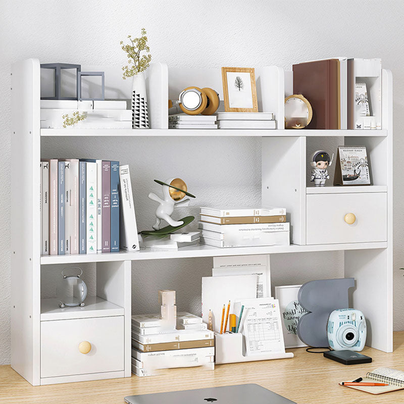 Modern Style Bookcase Open Back Horizontal Shelf Bookcase for Home Office White 2 Clearhalo 'Bookcases' 'Furniture' 'furniture_bookcases' 'kitchen' 'kitchen_bookcases' 'Living Room Furniture' 'Office Furniture' 4726249