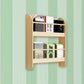 2-Shelf Floating Bookcase Contemporary Style Wood Wall Mounted Book Shelf 23.6"L x 4.3"W x 24.4"H Natural Clearhalo 'Bookcases' 'furn' 'furn_bookcases' 'Furniture' 'furniture_bookcases' 'kitchen' 'kitchen_bookcases' 'Living Room Furniture' 'Office Furniture' 4726939