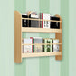 2-Shelf Floating Bookcase Contemporary Style Wood Wall Mounted Book Shelf 31.5"L x 4.3"W x 24.4"H Natural Clearhalo 'Bookcases' 'furn' 'furn_bookcases' 'Furniture' 'furniture_bookcases' 'kitchen' 'kitchen_bookcases' 'Living Room Furniture' 'Office Furniture' 4726940